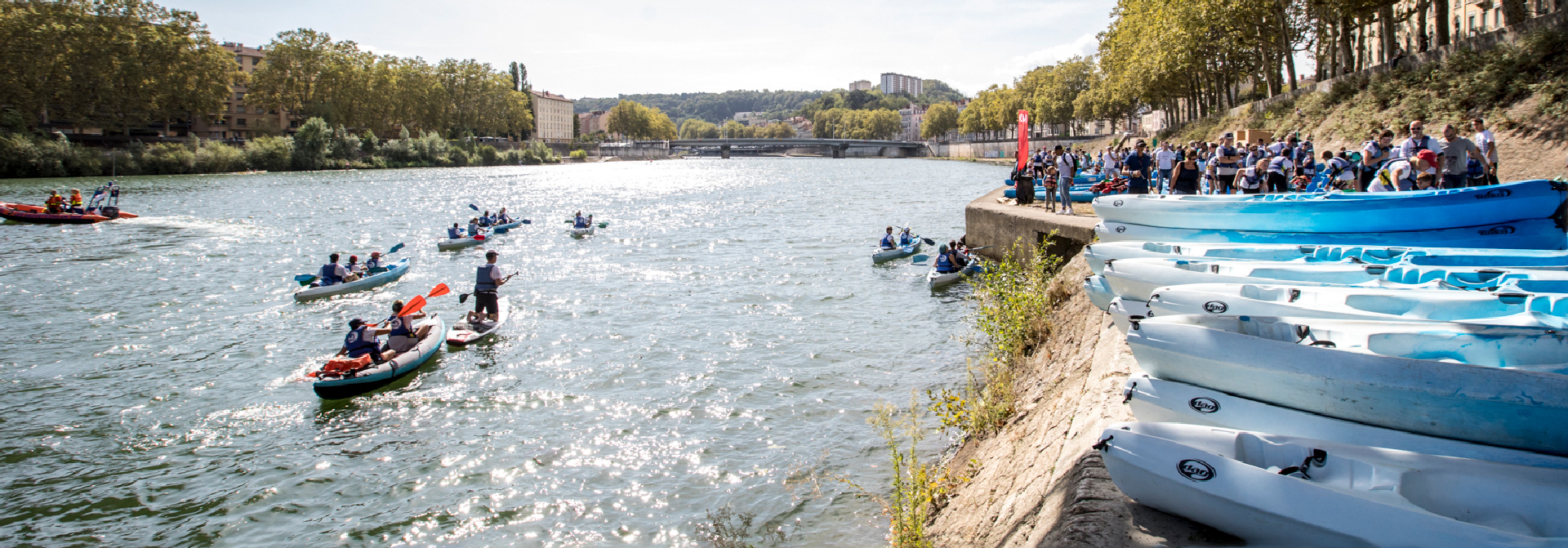 Les embarcations Lyon Kayak 2024 │ L'événement écocitoyen, sportif